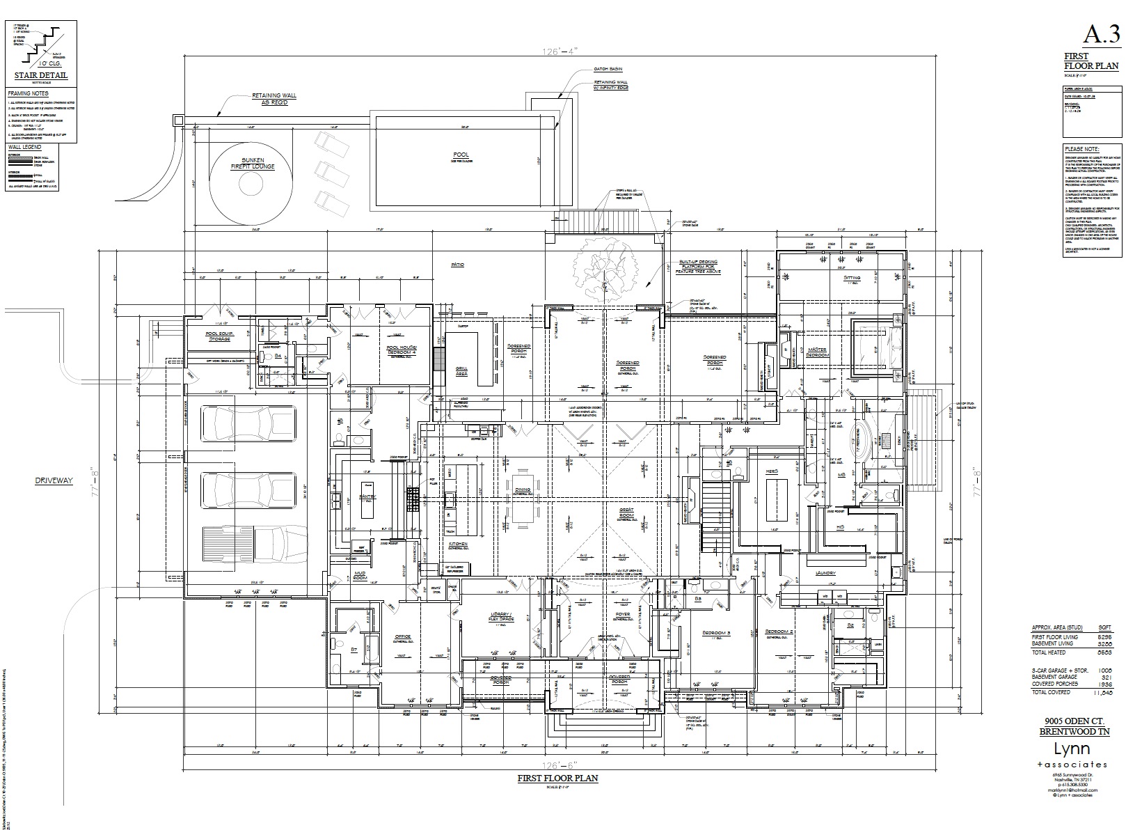 Residential floor plan drawing