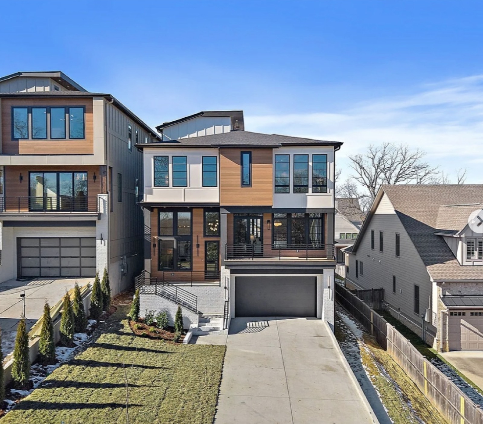 Modern residence exterior, Nashville TN