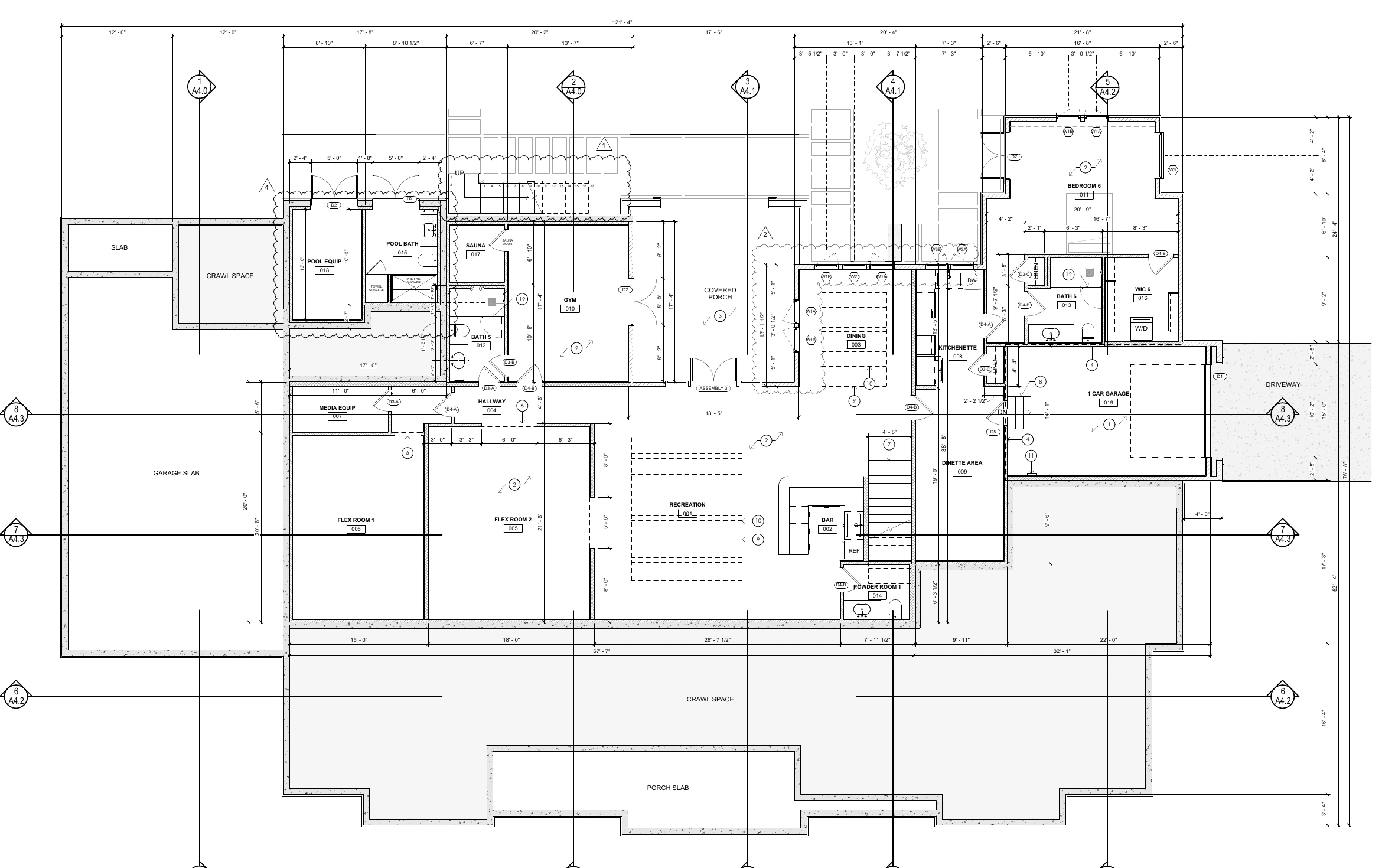 Walkout lower level floor plan — 715 Davis Drive, Brentwood