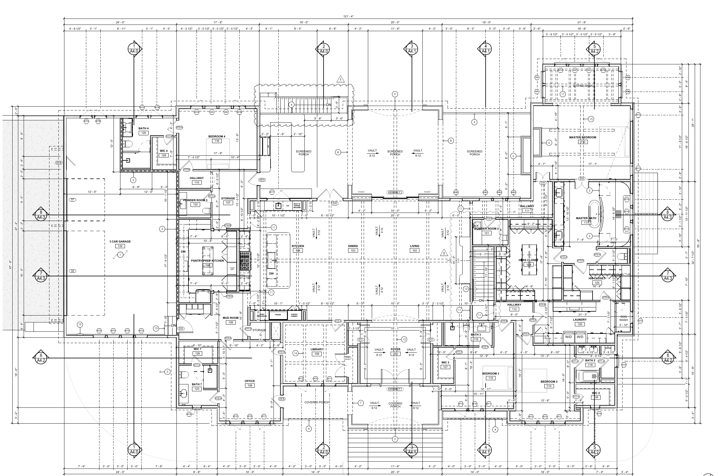 Main level floor plan — 715 Davis Drive, Brentwood